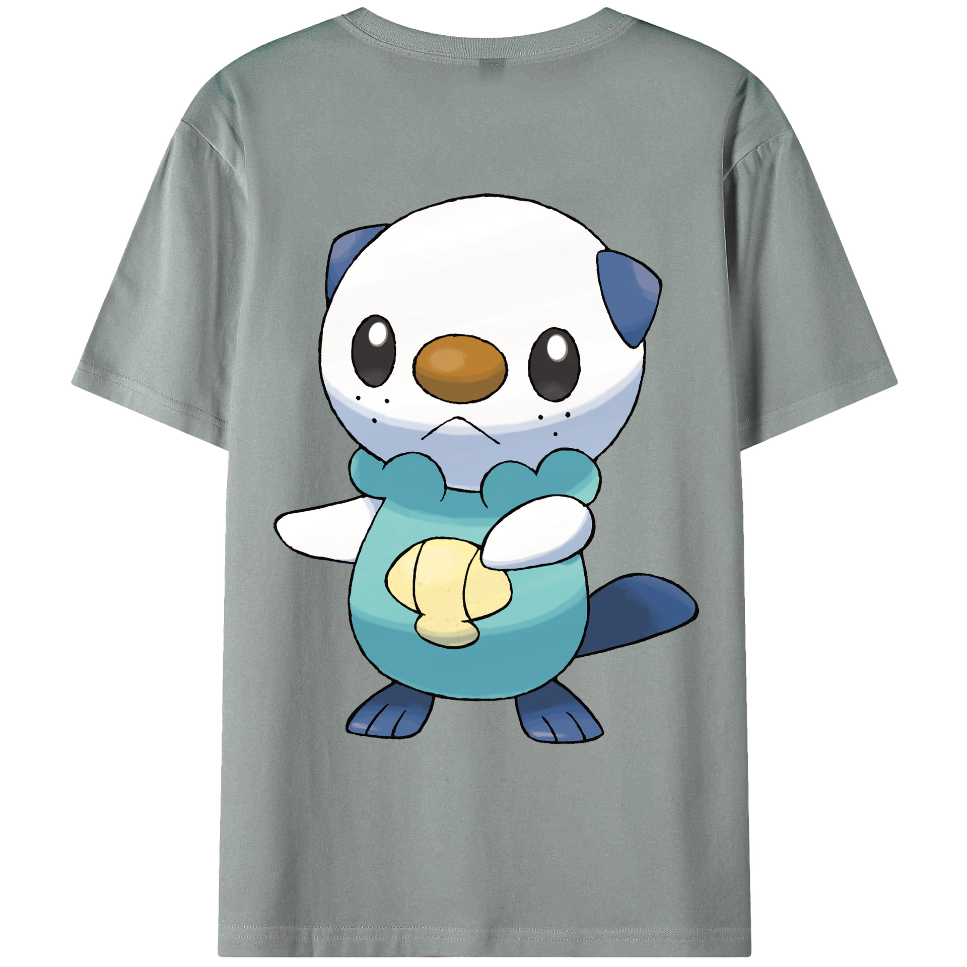 （画像用） ポケットモンスター Pokémon 綿100％ メンズ半袖Tシャツ（バックプリント） 通気性
